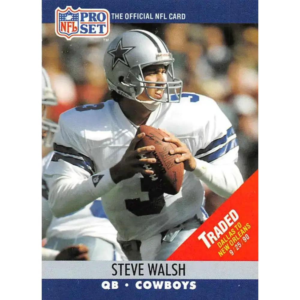 1990 Pro Set #484 Steve Walsh NM-MT New Orleans Saints Football Card - Football Card Single
