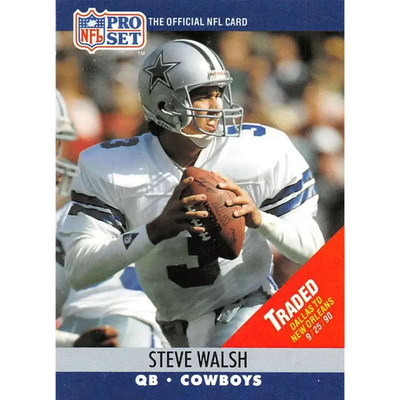 1990 Pro Set #484 Steve Walsh NM-MT New Orleans Saints Football Card - Football Card Single