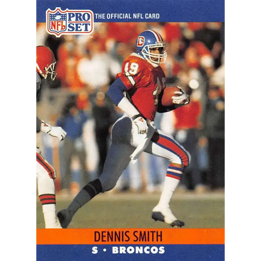 1990 Pro Set #491 Dennis Smith NM-MT Denver Broncos Football Card - Football Card Single