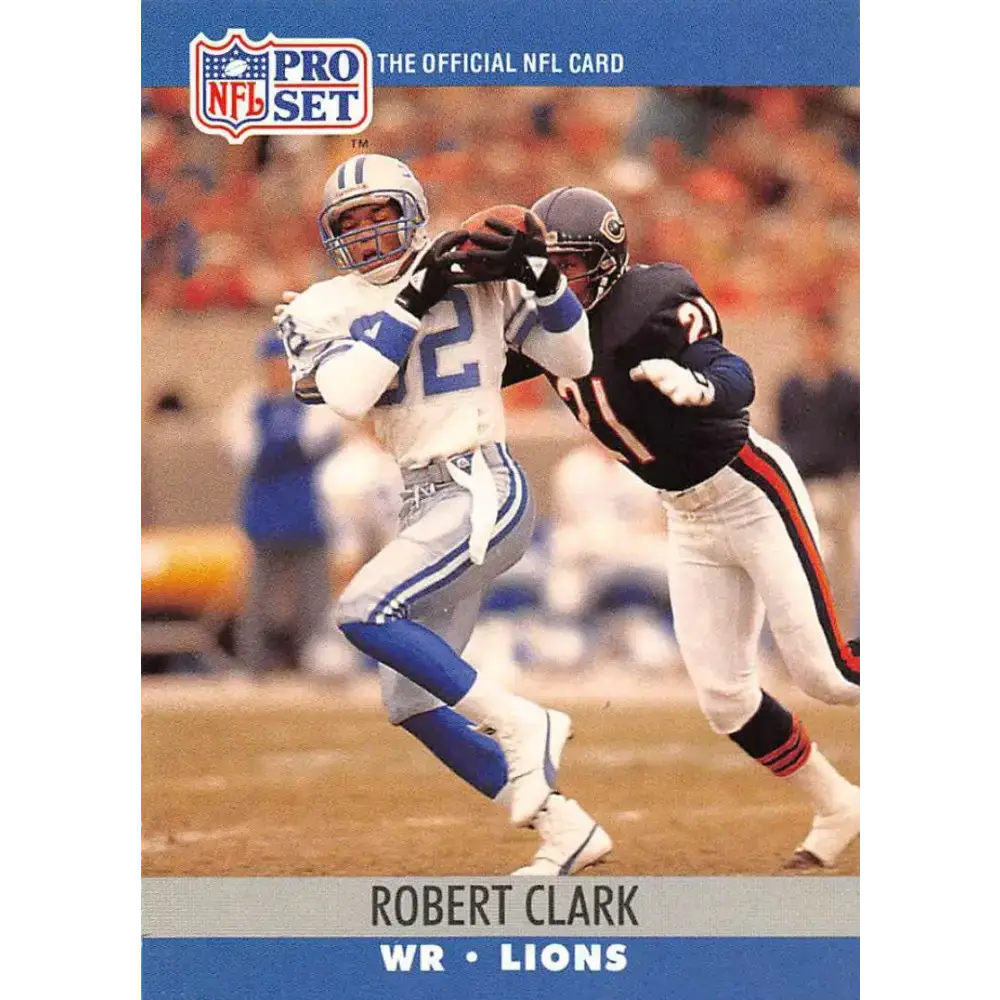 1990 Pro Set #494 Robert Clark NM-MT RC Rookie Detroit Lions Football Card - Football Card Single