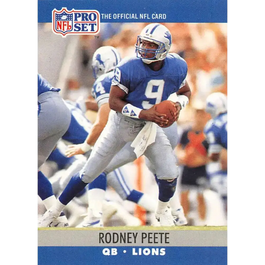 1990 Pro Set #498 Rodney Peete NM-MT Detroit Lions Football Card - Football Card Single