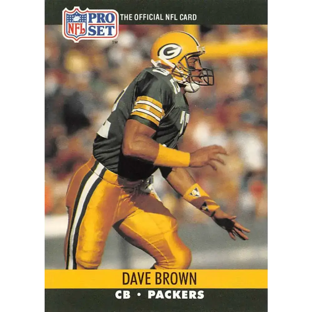 1990 Pro Set #499 Dave Brown NM-MT Green Bay Packers Football Card - Football Card Single