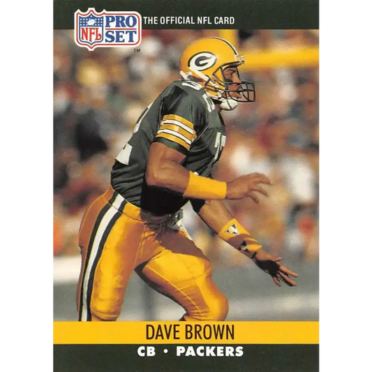 1990 Pro Set #499 Dave Brown NM-MT Green Bay Packers Football Card - Football Card Single