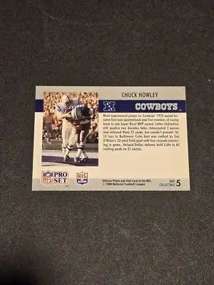 1990 Pro Set #5 Chuck Howley Super Bowl MVP Collectibles - Football Card Single