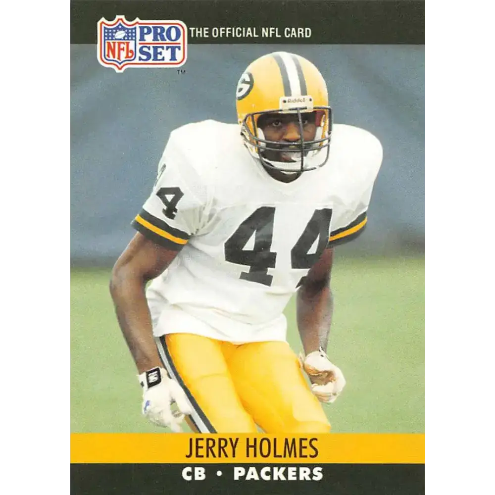 1990 Pro Set #500 Jerry Holmes NM-MT RC Rookie Green Bay Packers Football Card - Football Card Single