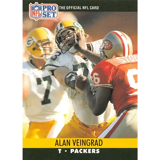 1990 Pro Set #502 Alan Veingrad NM-MT RC Rookie Green Bay Packers Football Card - Football Card Single