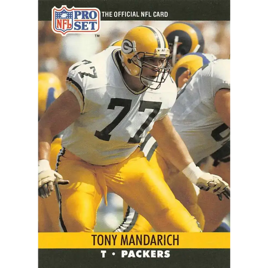 1990 Pro Set #504 Tony Mandarich NM-MT Green Bay Packers Football Card - Football Card Single