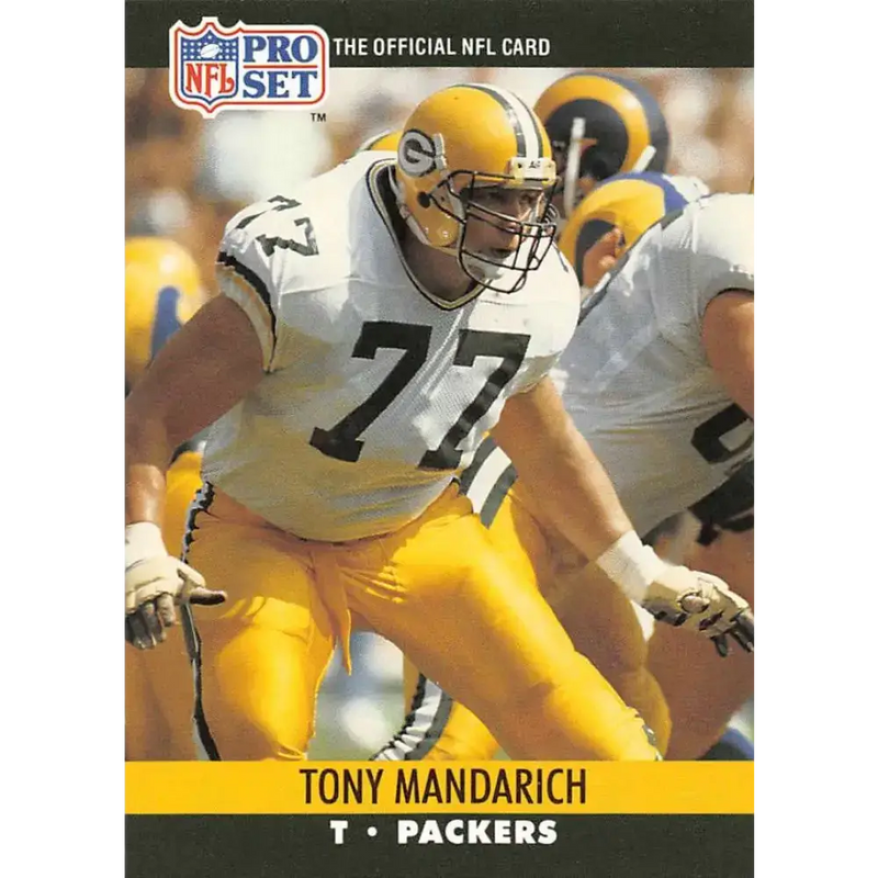1990 Pro Set #504 Tony Mandarich NM-MT Green Bay Packers Football Card - Football Card Single