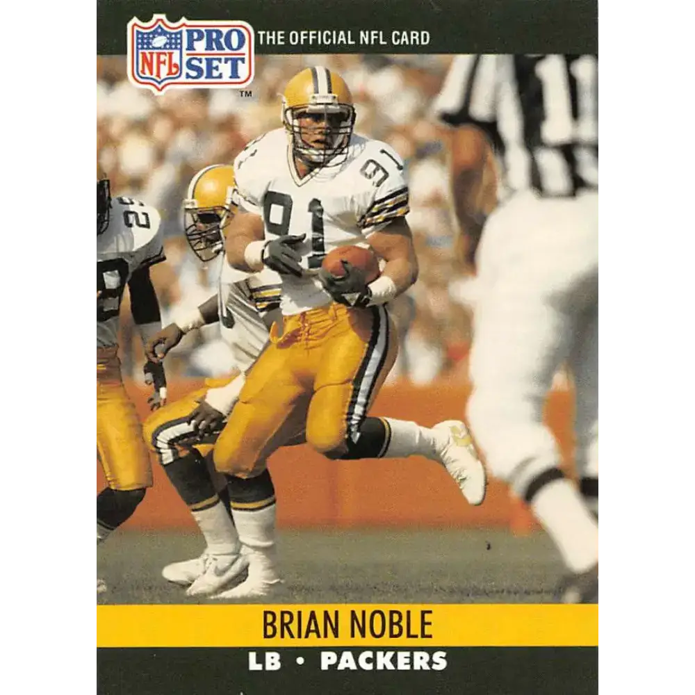 1990 Pro Set #505 Brian Noble NM-MT Green Bay Packers Football Card - Football Card Single