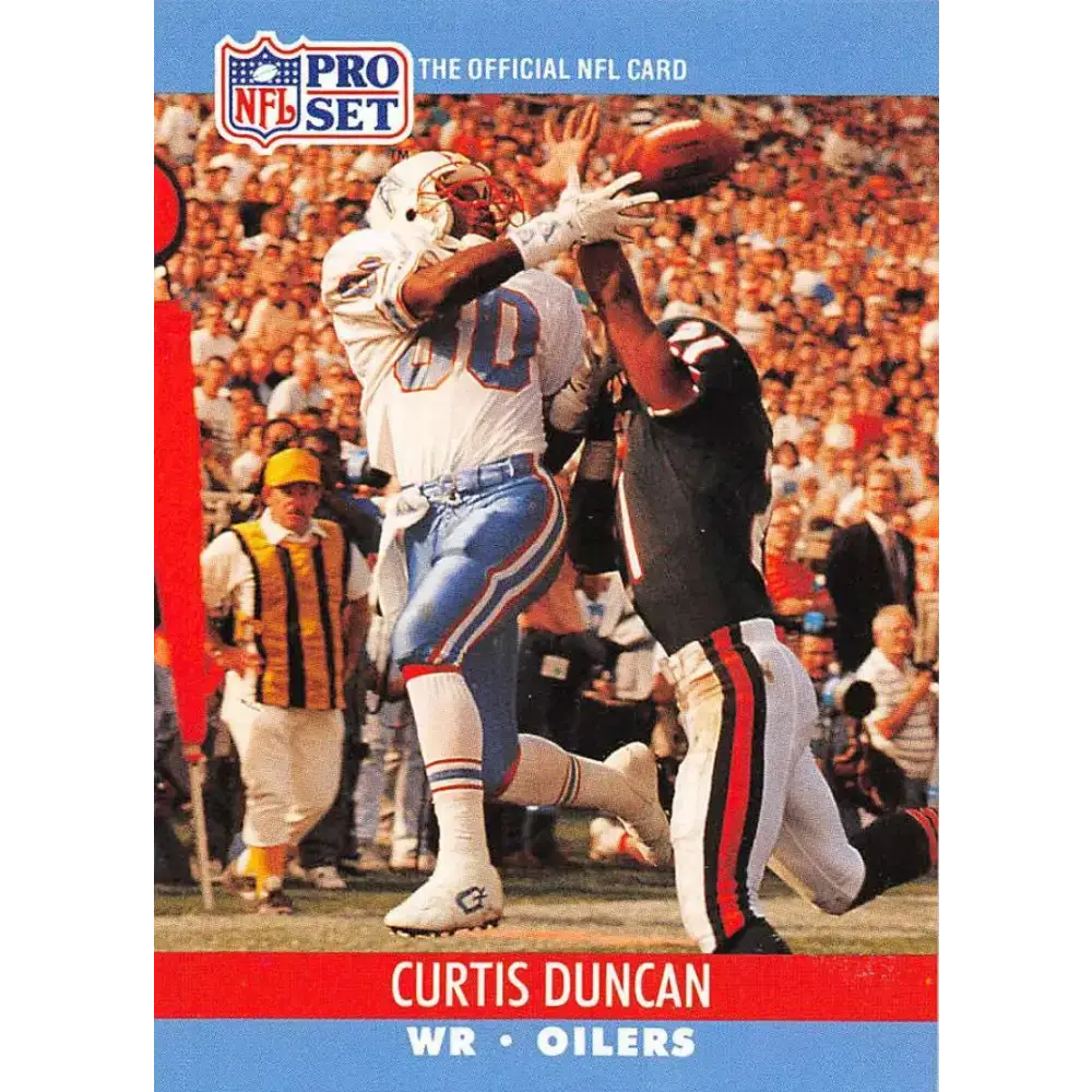 1990 Pro Set #509 Curtis Duncan NM-MT Houston Oilers Football Card - Football Card Single