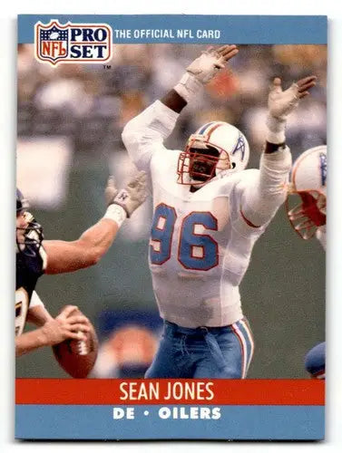 1990 Pro Set #512 Sean Jones Houston Oilers Football Cards EX/NM ID:60113 - Football Card Single