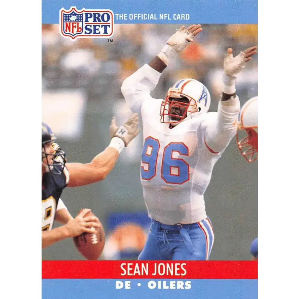1990 Pro Set #512 Sean Jones NM-MT Houston Oilers Football Card - Football Card Single