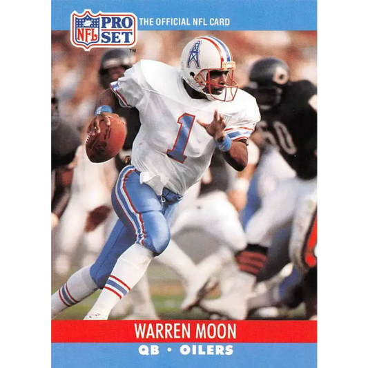 1990 Pro Set #517 Warren Moon NM-MT Houston Oilers Football Card - Football Card Single