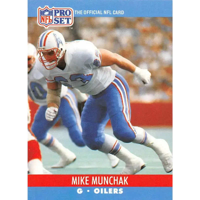 1990 Pro Set #518 Mike Munchak NM-MT Houston Oilers Football Card - Football Card Single