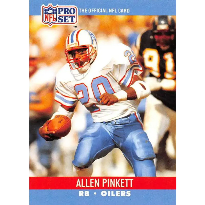 1990 Pro Set #519 Allen Pinkett NM-MT Houston Oilers Football Card - Football Card Single