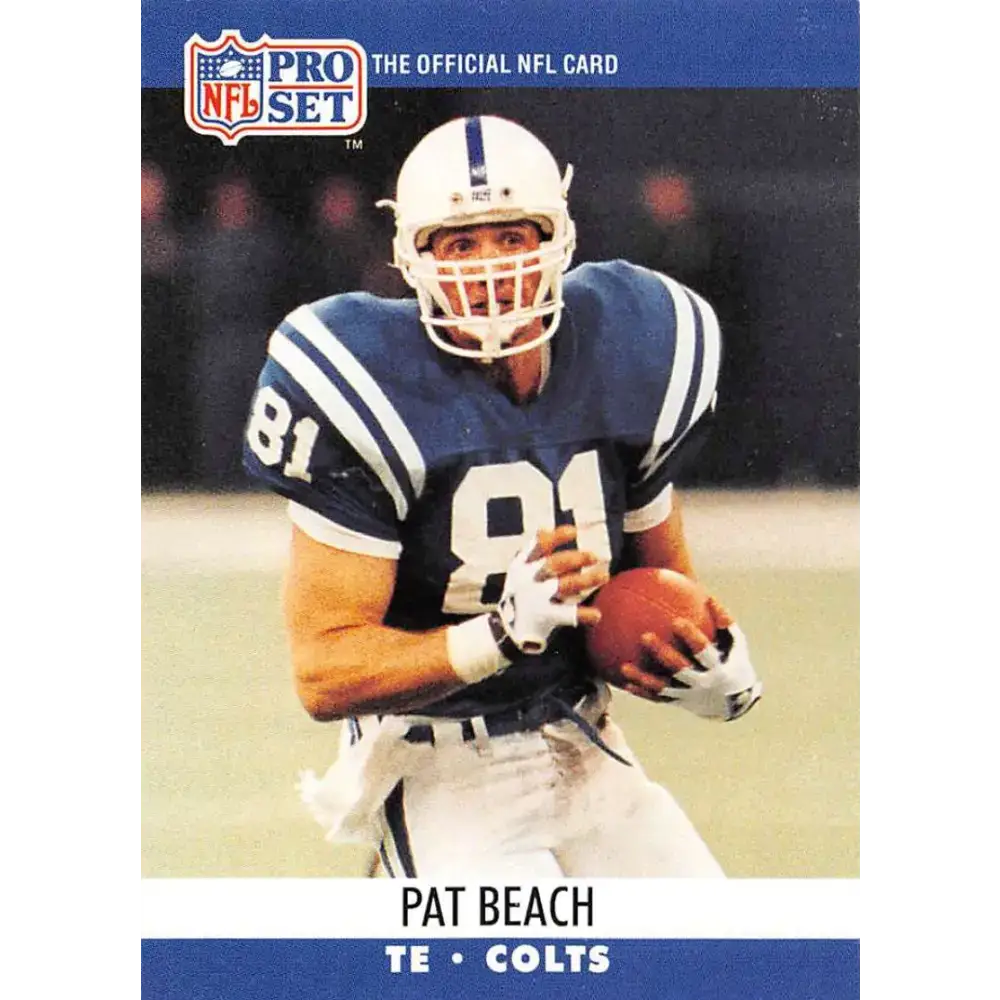 1990 Pro Set #520 Pat Beach NM-MT Indianapolis Colts Football Card - Football Card Single