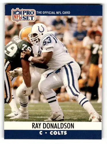 Ray Donaldson Indianapolis football card from 1990 Pro Set collection
