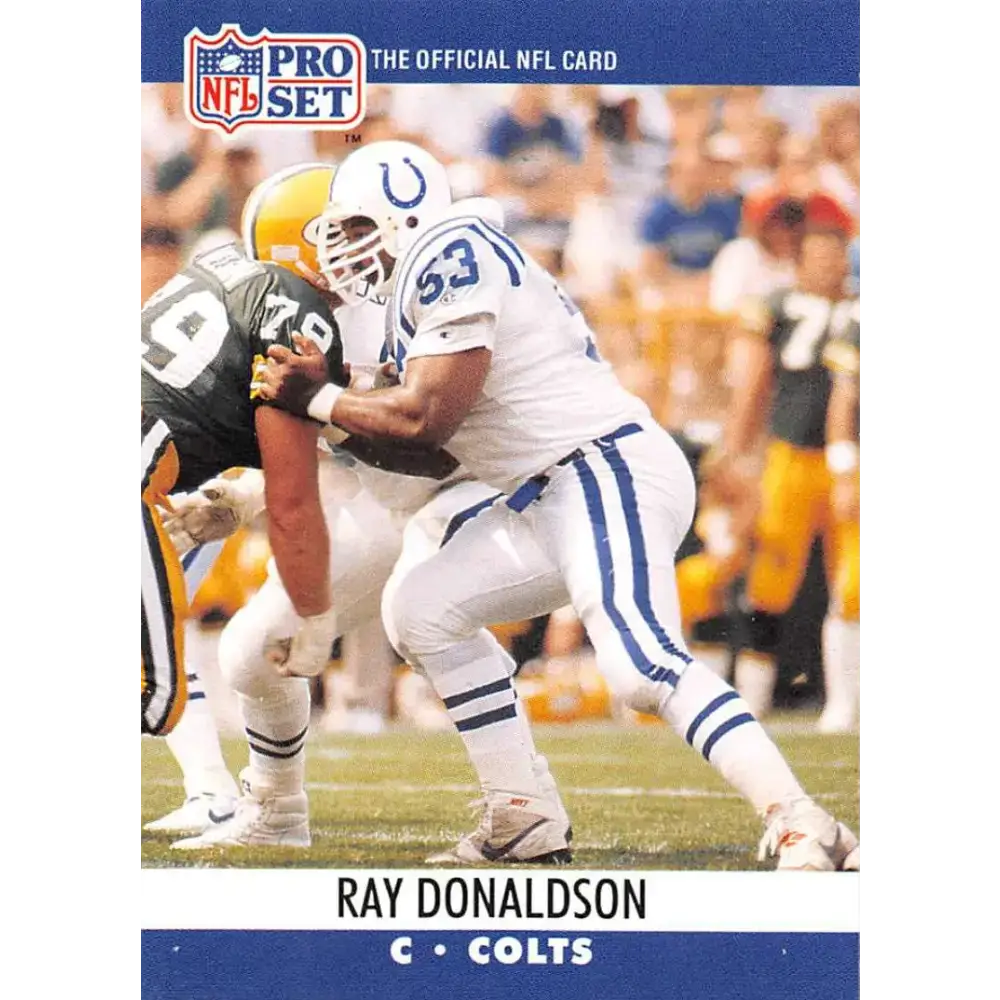 1990 Pro Set #523 Ray Donaldson NM-MT Indianapolis Colts Football Card - Football Card Single