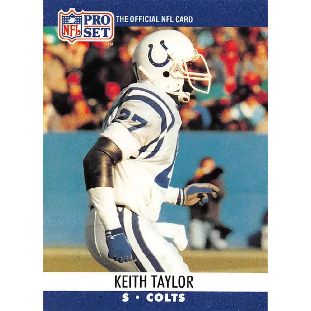 1990 Pro Set #525 Keith Taylor NM-MT Indianapolis Colts Football Card - Football Card Single