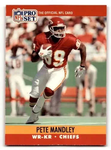Original gloss Pete Mandley Kansas football card from Mandley Kansas City set
