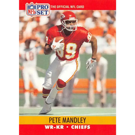 1990 Pro Set #530 Pete Mandley NM-MT Kansas City Chiefs Football Card - Football Card Single