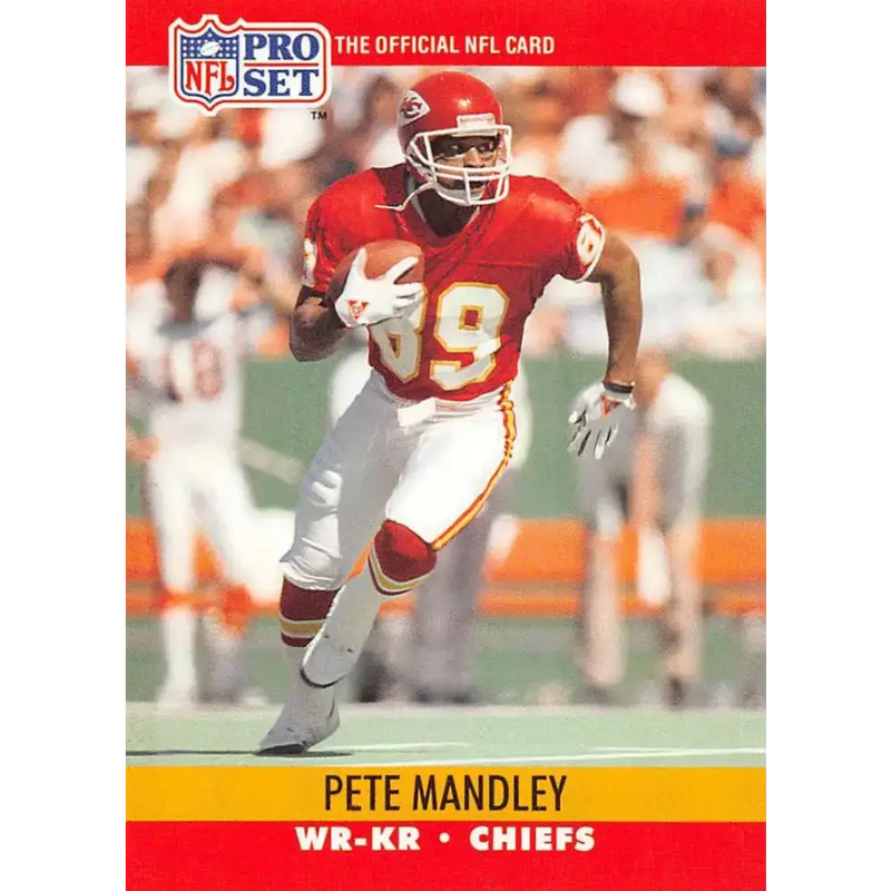 1990 Pro Set #530 Pete Mandley NM-MT Kansas City Chiefs Football Card - Football Card Single