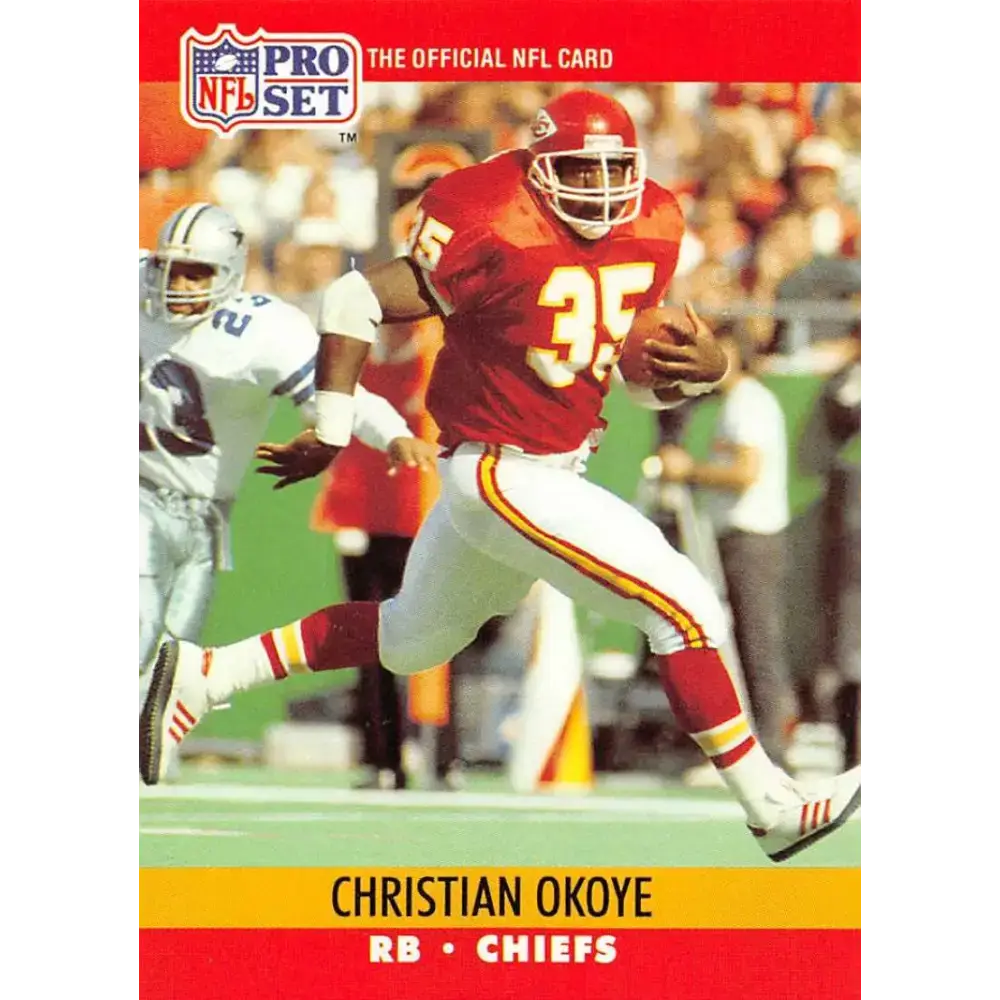 1990 Pro Set #532 Christian Okoye NM-MT Kansas City Chiefs Football Card - Football Card Single