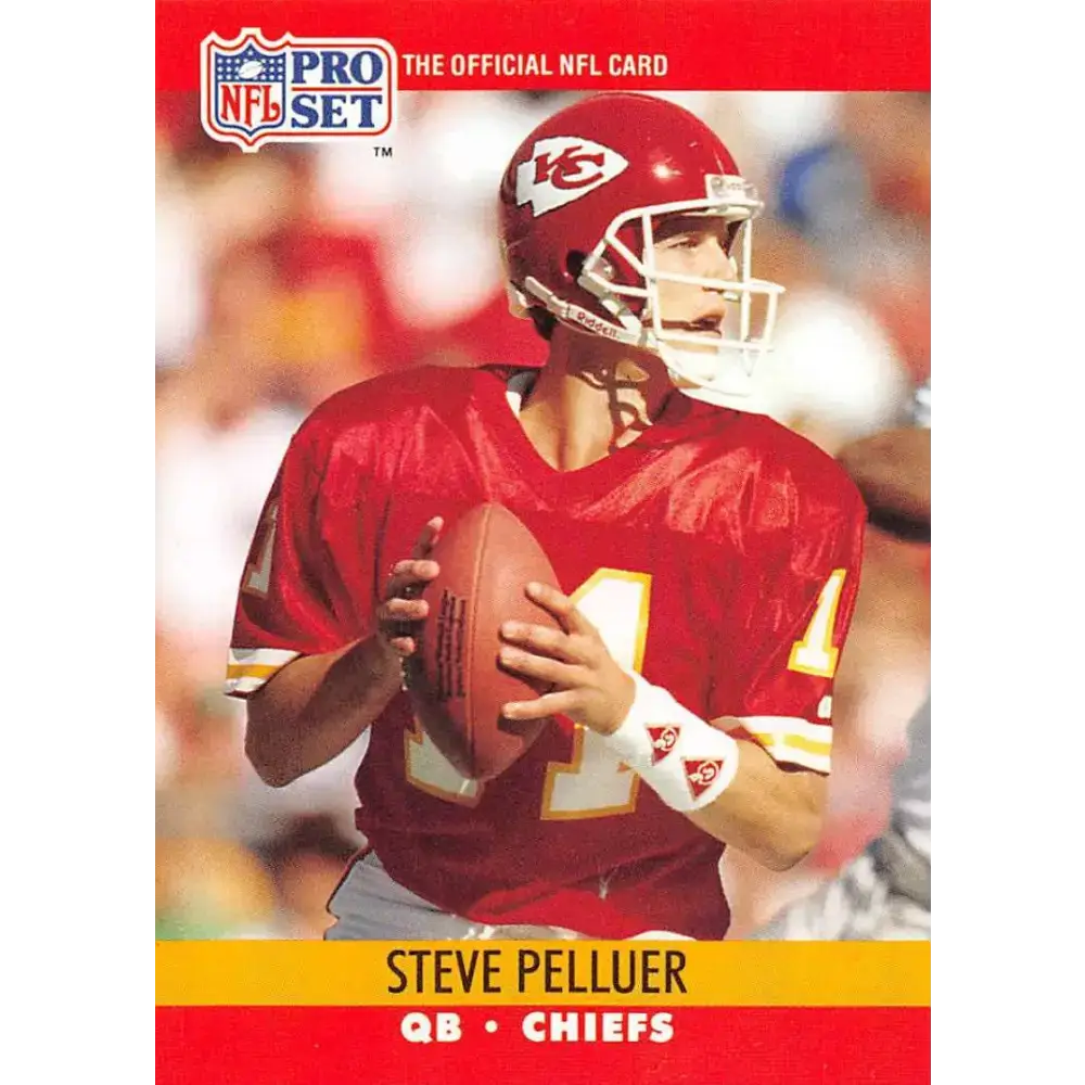 1990 Pro Set #533 Steve Pelluer NM-MT Kansas City Chiefs Football Card - Football Card Single
