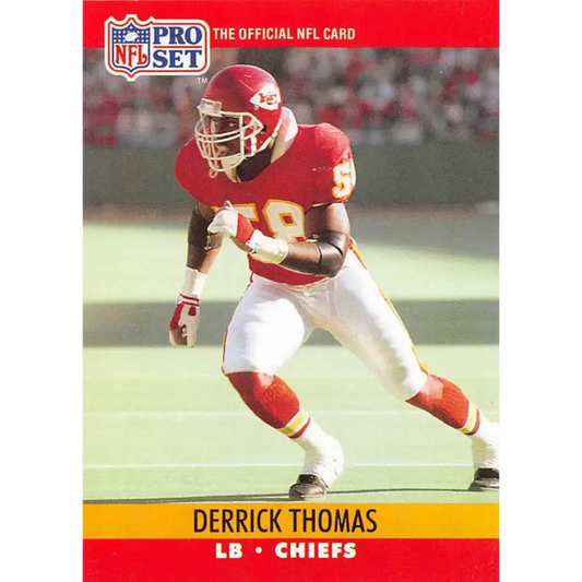 1990 Pro Set #536 Derrick Thomas NM-MT Kansas City Chiefs Football Card - Football Card Single