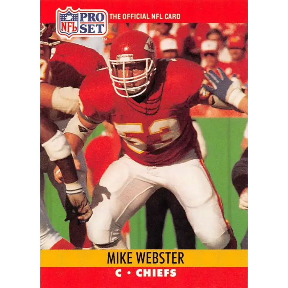 1990 Pro Set #537 Mike Webster NM-MT Kansas City Chiefs Football Card - Football Card Single