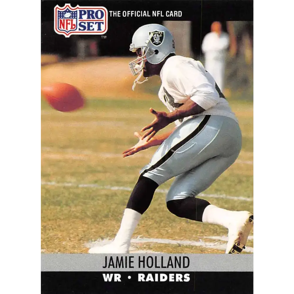 1990 Pro Set #544 Jamie Holland NM-MT Los Angeles Raiders Football Card - Football Card Single