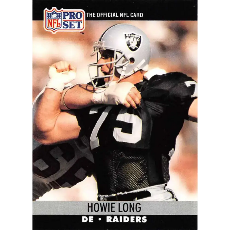 1990 Pro Set #545 Howie Long NM-MT Los Angeles Raiders Football Card - Football Card Single