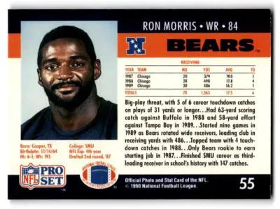 1990 Pro Set #55 Ron Morris - Football Card Single