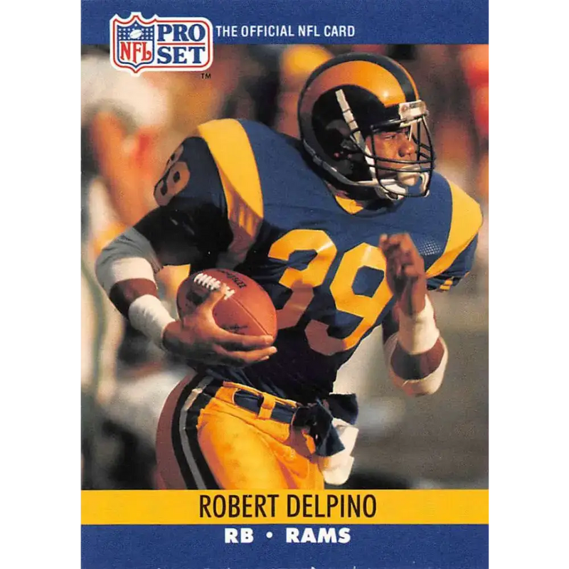 1990 Pro Set #550 Robert Delpino NM-MT Los Angeles Rams Football Card - Football Card Single
