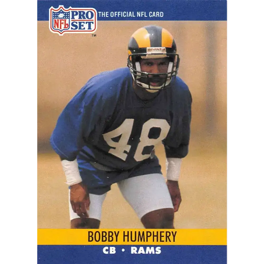 1990 Pro Set #551 Bobby Humphrey NM-MT Los Angeles Rams Football Card - Football Card Single