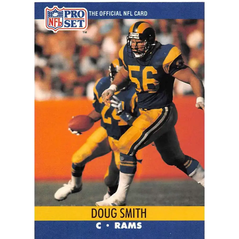 1990 Pro Set #554 Doug Smith NM-MT Los Angeles Rams Football Card - Football Card Single