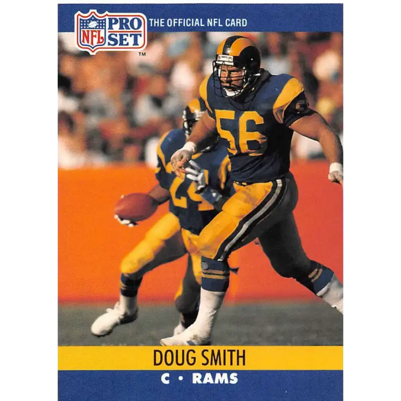 1990 Pro Set #554 Doug Smith NM-MT Los Angeles Rams Football Card - Football Card Single
