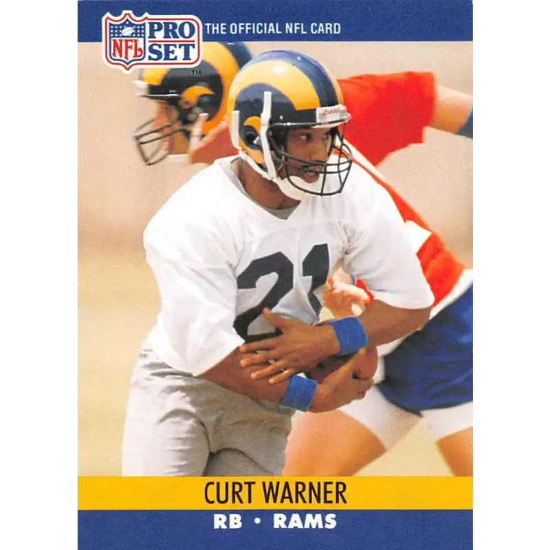 1990 Pro Set #555 Curt Warner NM-MT Los Angeles Rams Football Card - Football Card Single