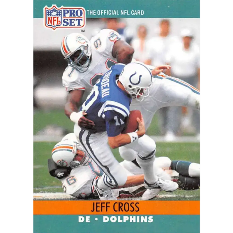 1990 Pro Set #557 Jeff Cross NM-MT Miami Dolphins Football Card - Football Card Single
