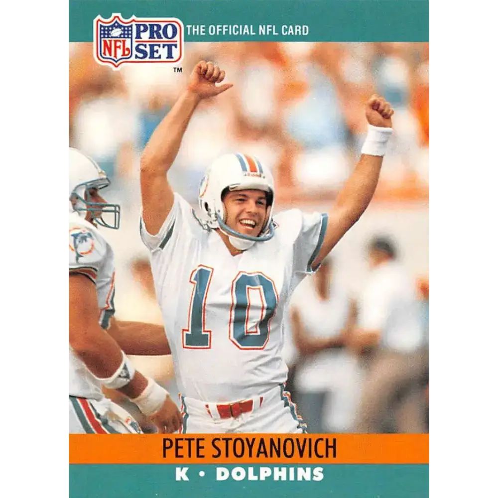 1990 Pro Set #564 Pete Stoyanovich NM-MT Miami Dolphins Football Card - Football Card Single