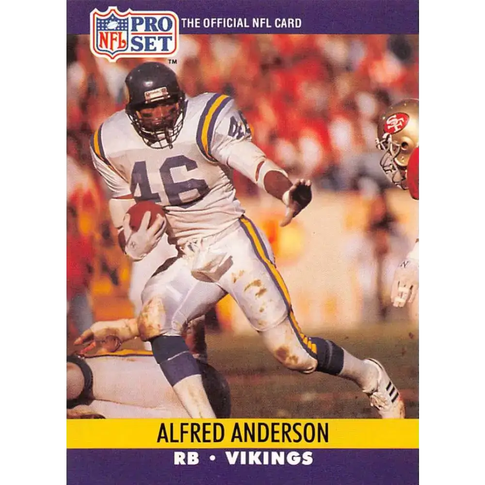 1990 Pro Set #565 Alfred Anderson NM-MT Minnesota Vikings Football Card - Football Card Single