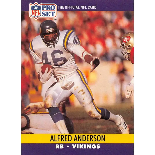 1990 Pro Set #565 Alfred Anderson NM-MT Minnesota Vikings Football Card - Football Card Single