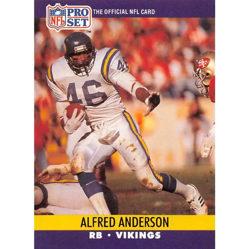 1990 Pro Set #565 Alfred Anderson NM-MT Minnesota Vikings Football Card - Football Card Single