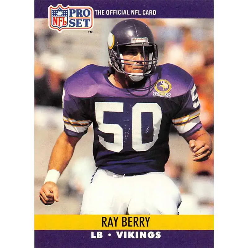 1990 Pro Set #566 Ray Berry NM-MT Minnesota Vikings Football Card - Football Card Single