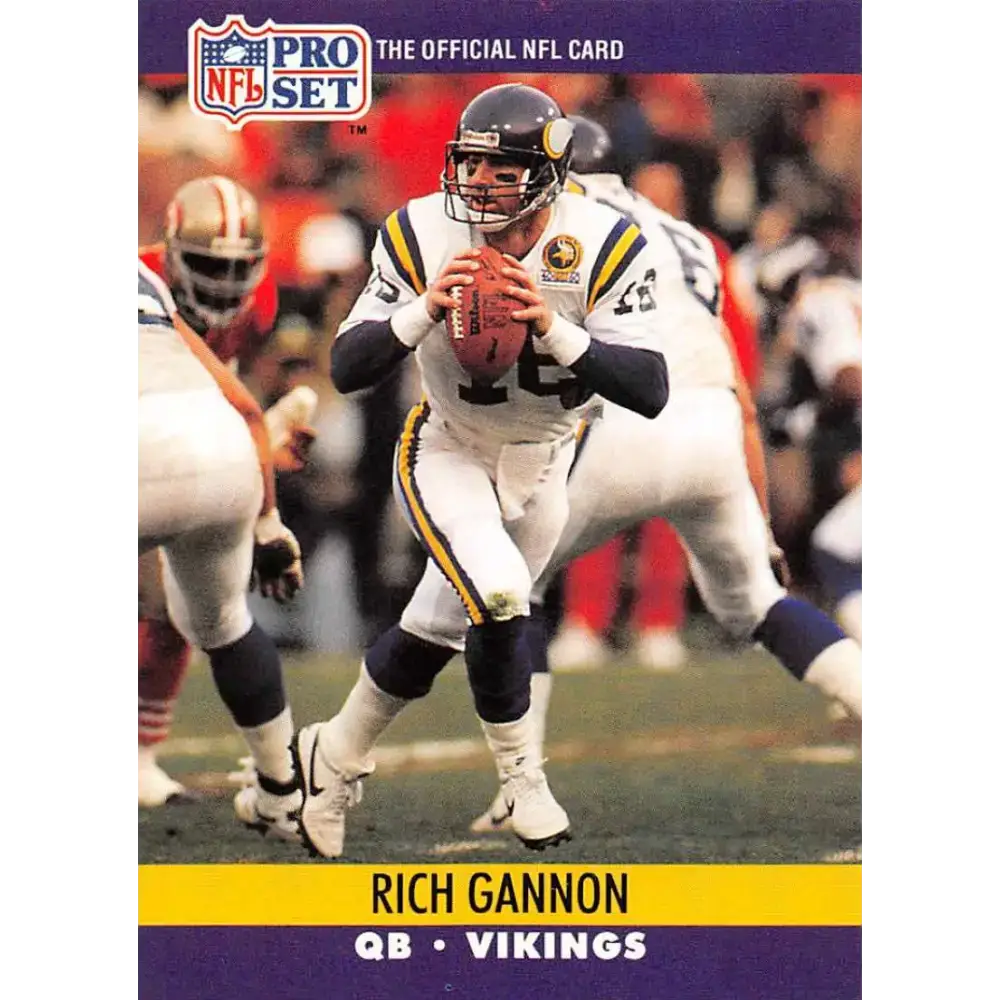 1990 Pro Set #568 Rich Gannon NM-MT RC Rookie Minnesota Vikings Football Card - Football Card Single