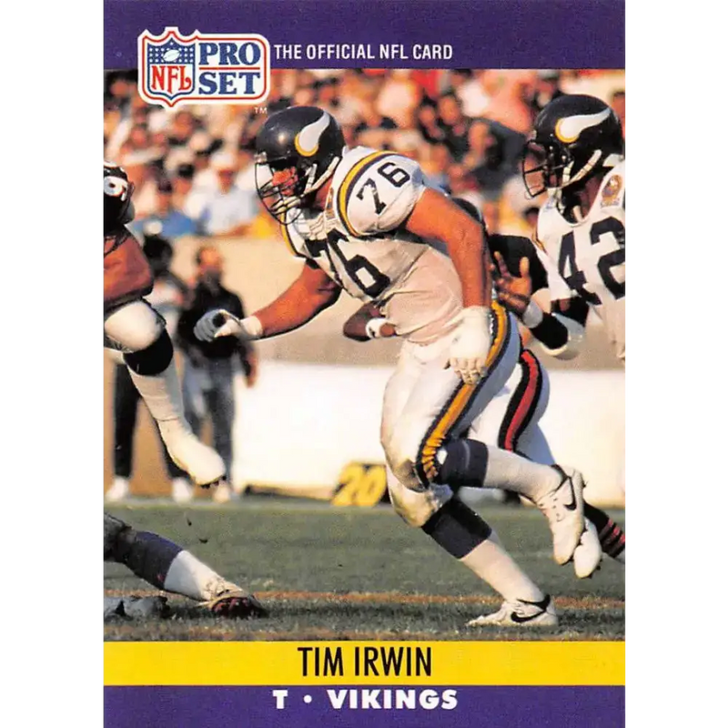 1990 Pro Set #569 Tim Irwin NM-MT RC Rookie Minnesota Vikings Football Card - Football Card Single