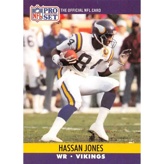 1990 Pro Set #570 Hassan Jones NM-MT Minnesota Vikings Football Card - Football Card Single