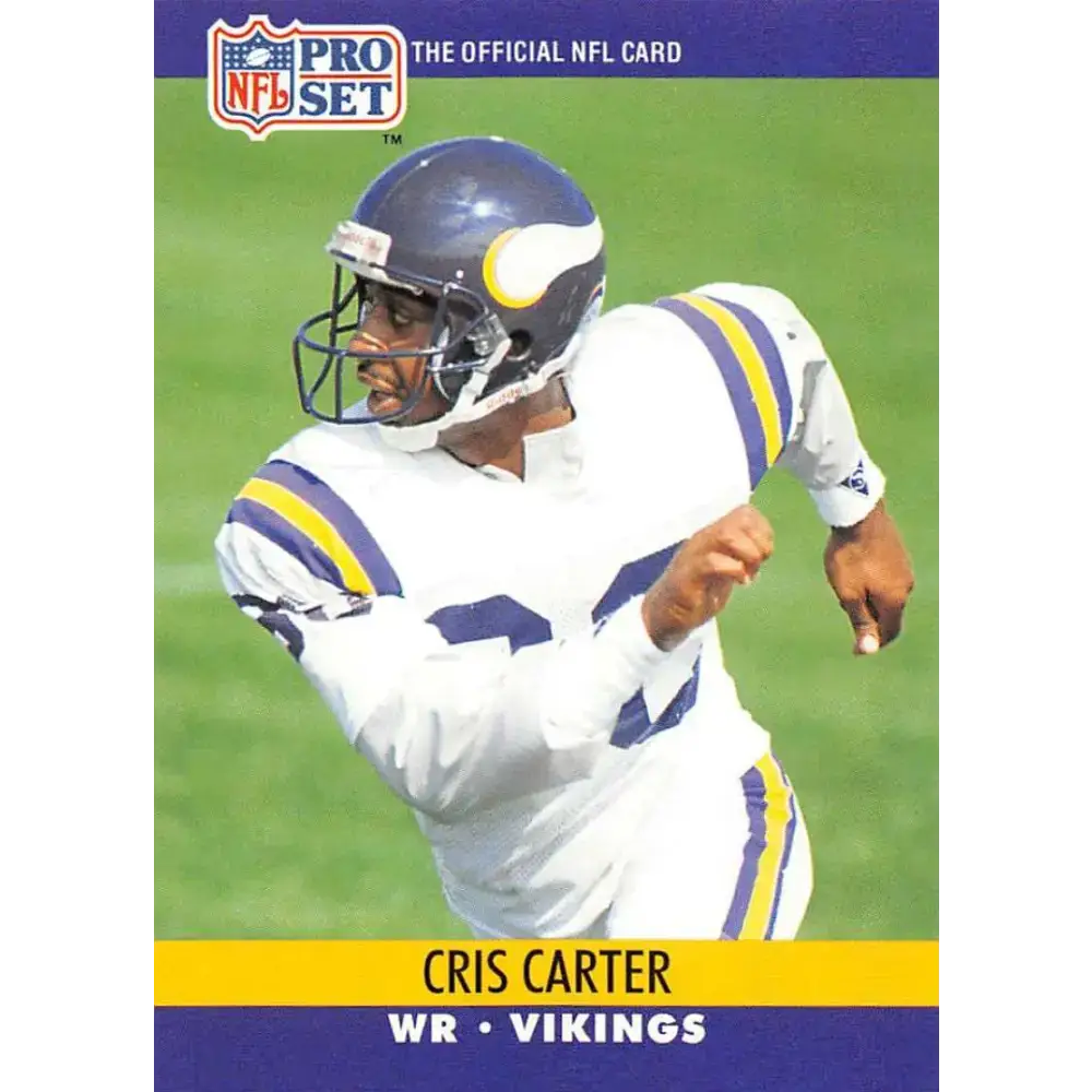 1990 Pro Set #571 Cris Carter NM-MT Minnesota Vikings Football Card - Football Card Single