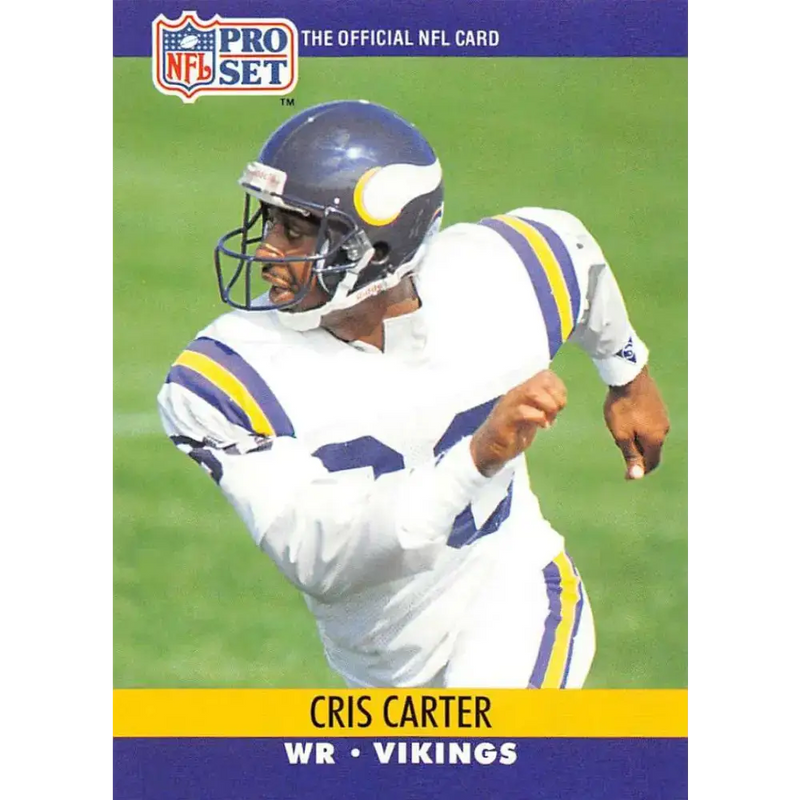 1990 Pro Set #571 Cris Carter NM-MT Minnesota Vikings Football Card - Football Card Single
