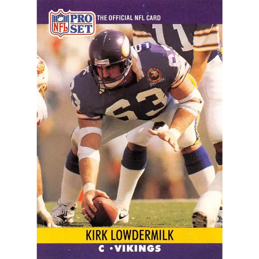 1990 Pro Set #572 Kirk Lowdermilk NM-MT Minnesota Vikings Football Card - Football Card Single